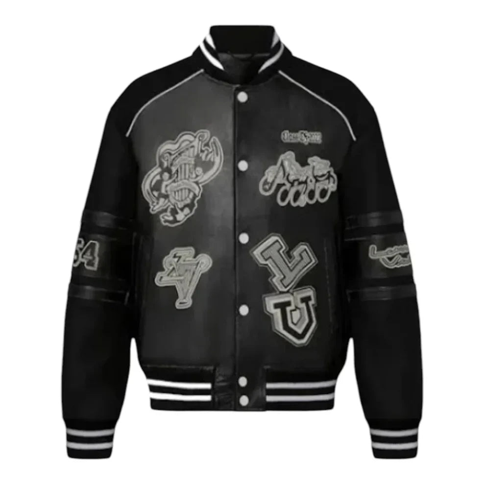 "LV" College Jacke Schwarz