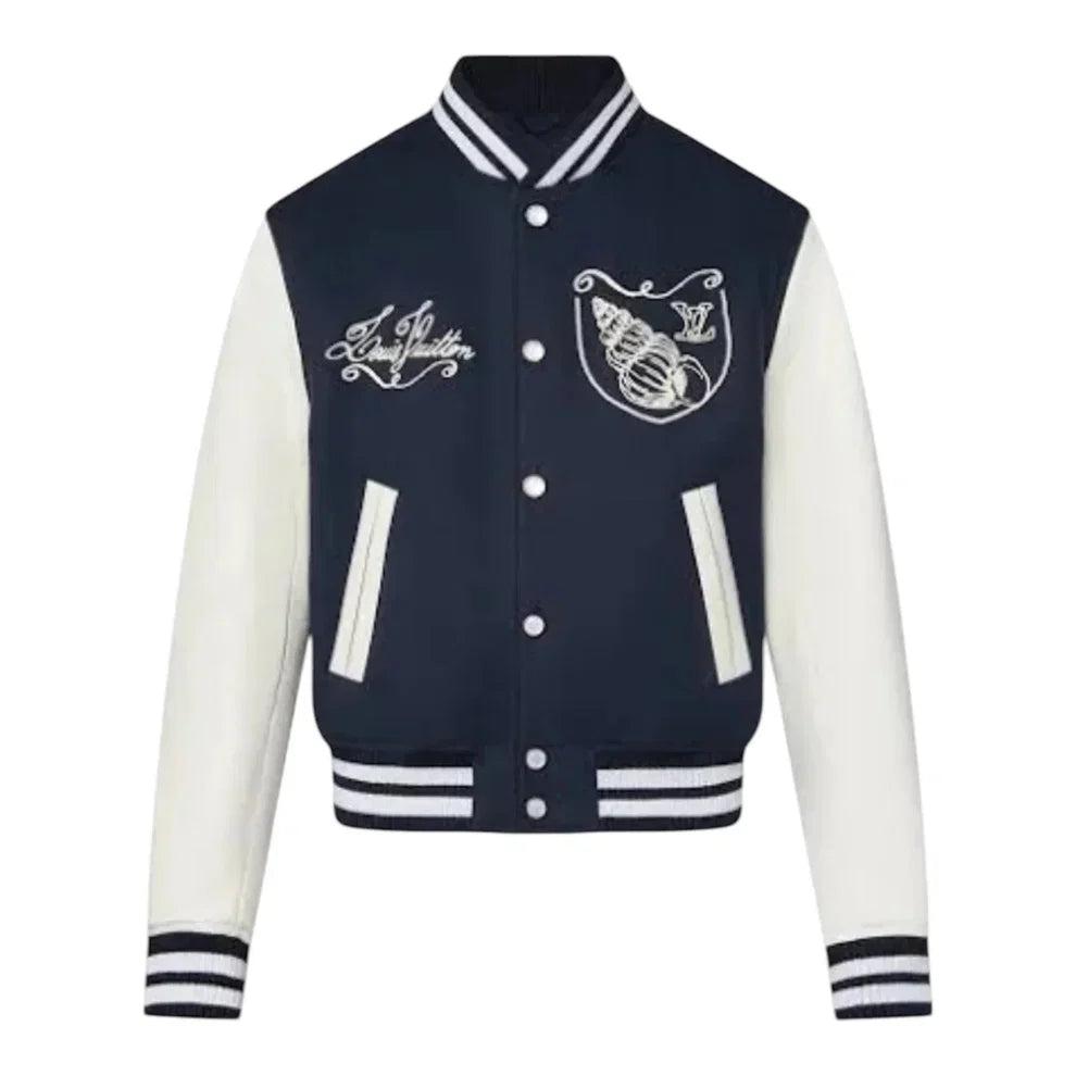 "LV" College Jacke Dunkelblau