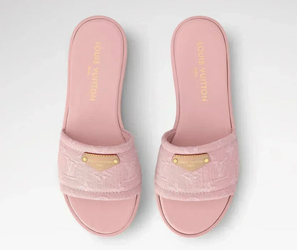 “LV“ Denim Sandalen