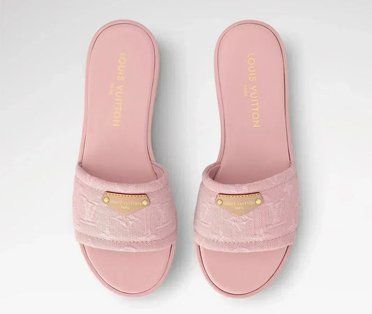 “LV“ Denim Sandalen