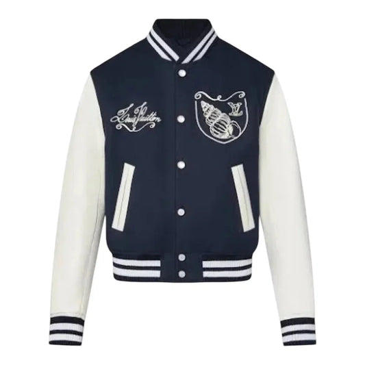 "LV" College Jacke Dunkelblau